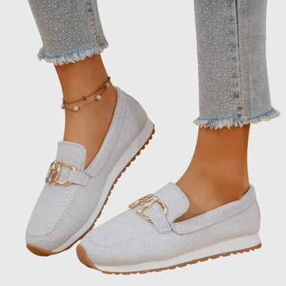 Orthopädische Loafer Damen – bequeme Slipper, Detailansicht