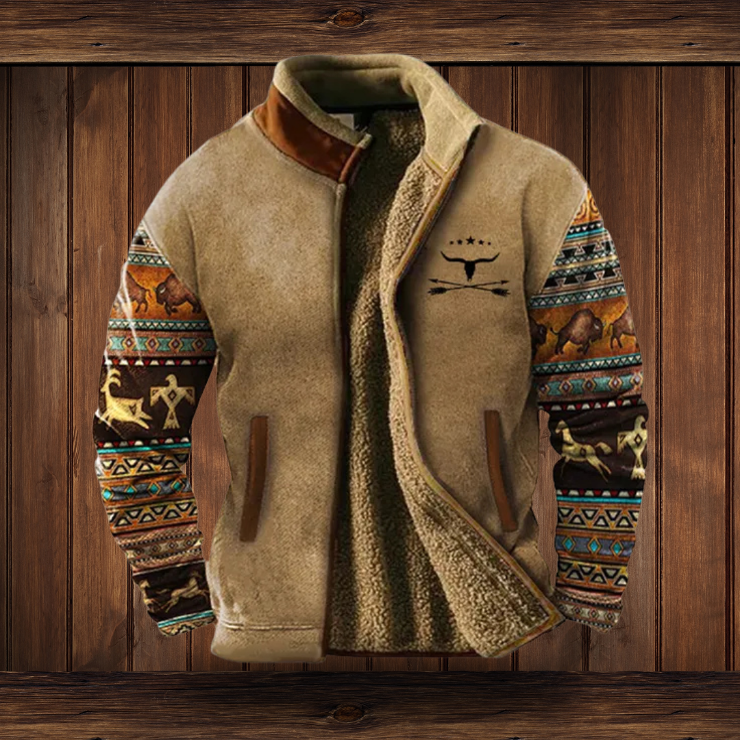 Herrenjacke mit durchgehendem Reißverschluss