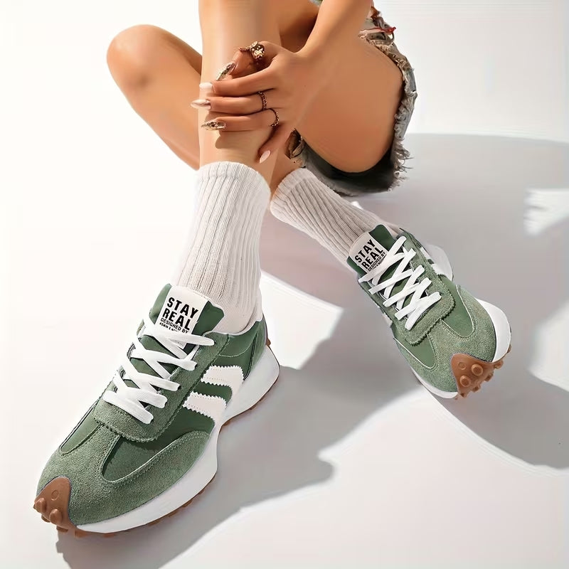 Plateau-Sneaker Damen in Grün