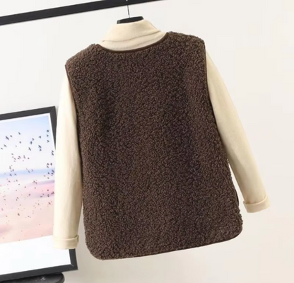 Damen Fleeceweste warm – kuschelige Winterweste