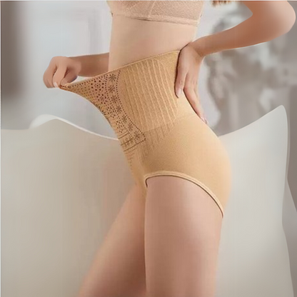 Unterhose mit hohem Bund – Taillenslip mit Musterdetail