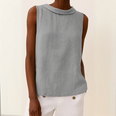 Ärmelloses Rollkragen-Top – Elegantes Sommer-Top