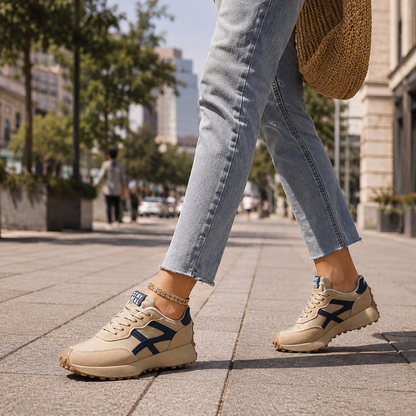 Orthopädische Textil-Sneaker Damen – Leichte, bequeme Sneaker mit Dämpfung