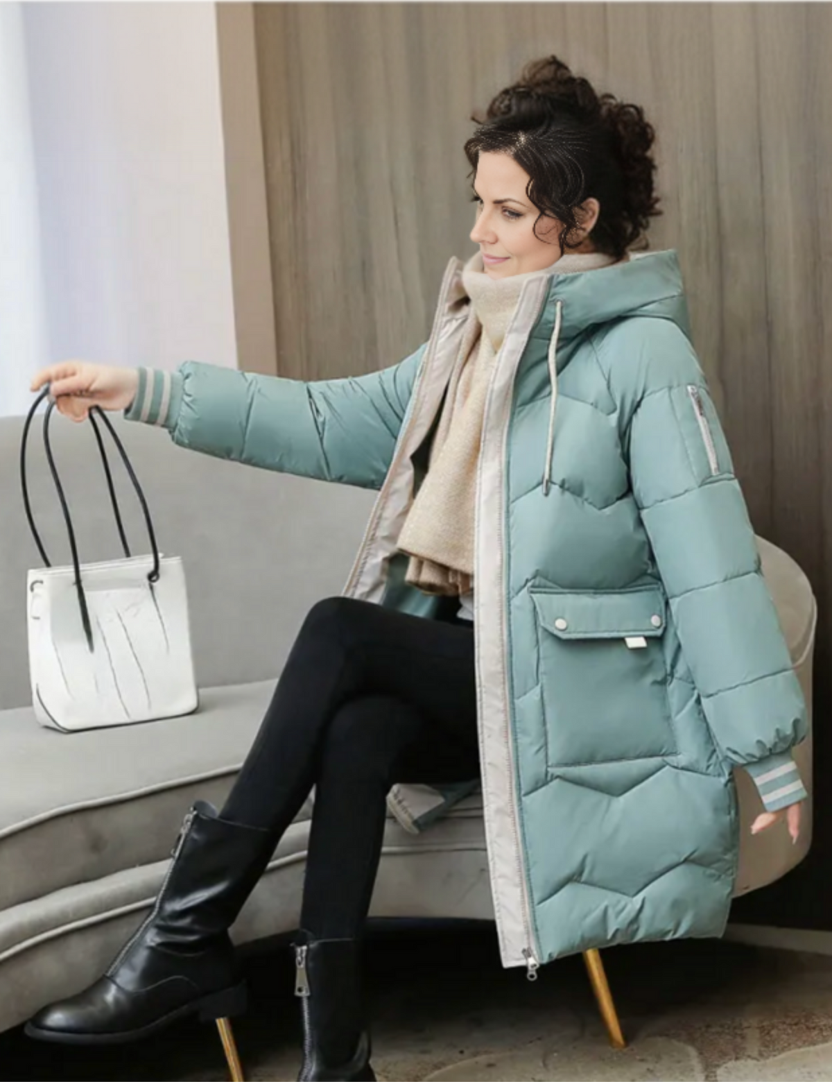 Figurbetontes Kleid Damen für den Winter