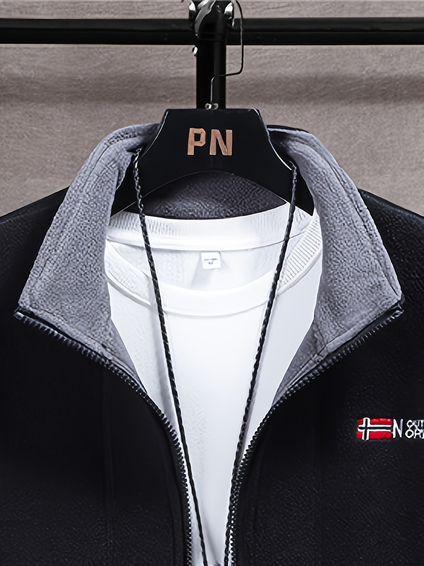 Fleecejacke aus weichem Fleece – Outdoor-Jacke mit hohem Kragen