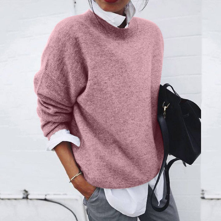 Klassischer Feinstrick-Pullover Damen