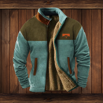 Leichte Herrenjacke Polyester Umlegekragen