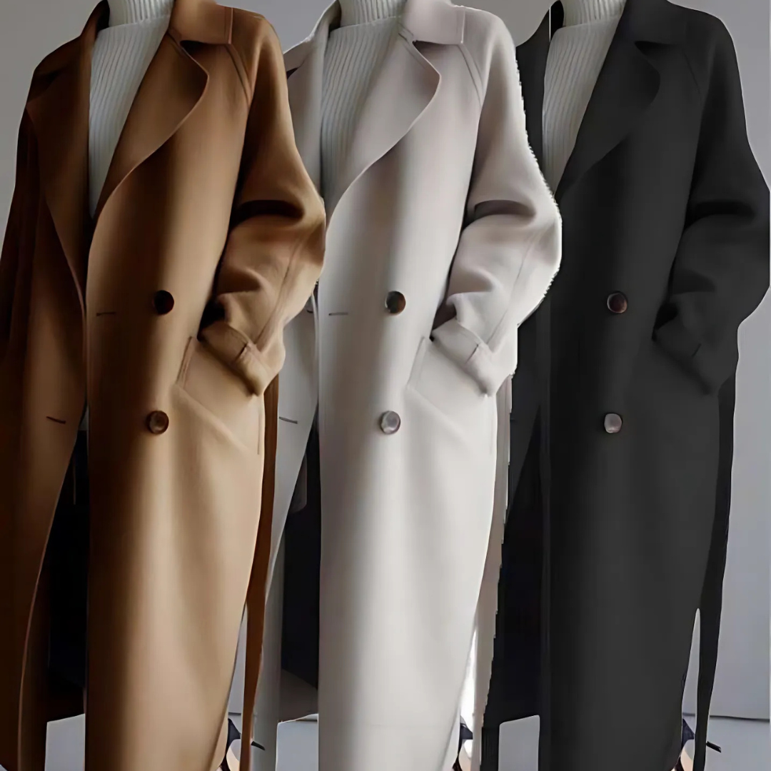 Wollmantel Damen – klassischer Wintermantel mit weichem Innenfutter