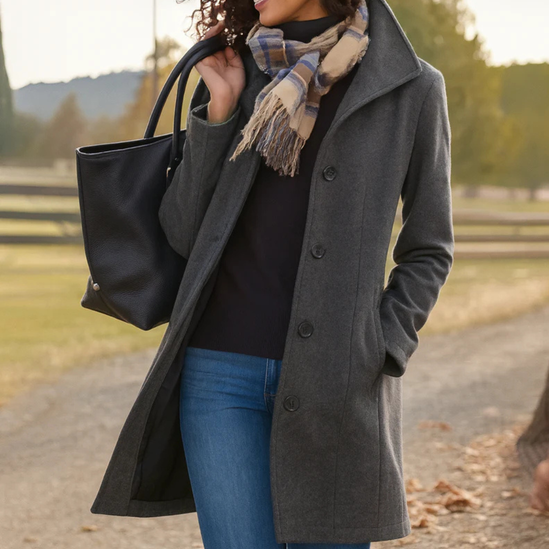Warmer Wintermantel Damen elegant