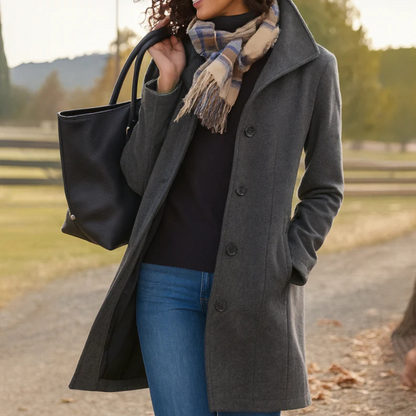 Warmer Wintermantel Damen elegant