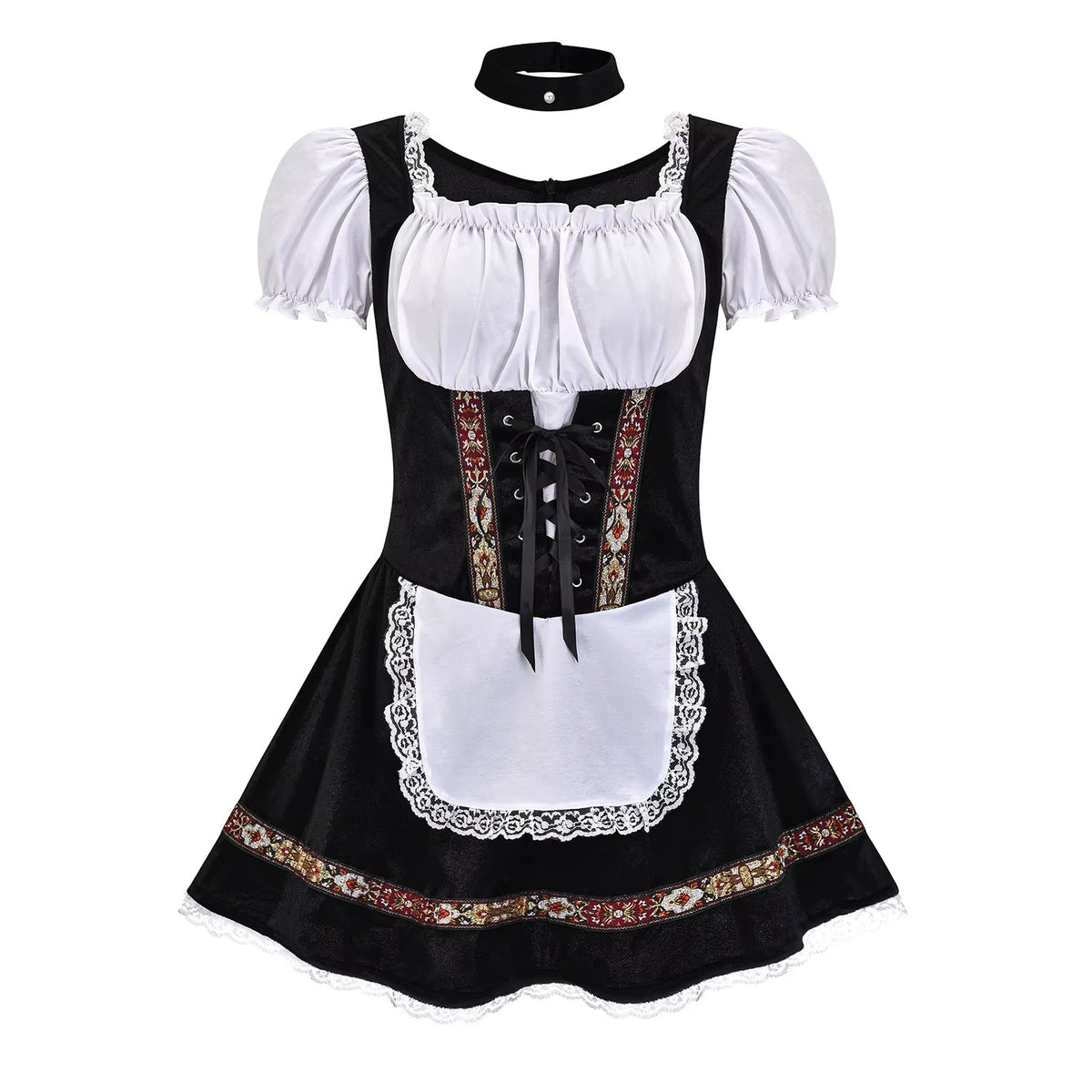 Dirndl Damen mit Schnürmieder und Puffärmeln – Trachtenkleid