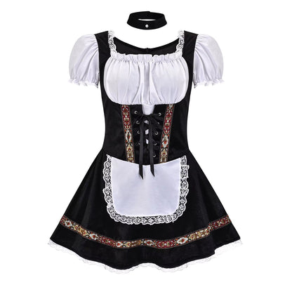 Dirndl Damen mit Schnürmieder und Puffärmeln – Trachtenkleid