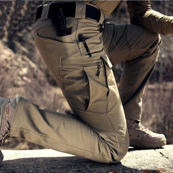 Cargohose Herren taktisch – robuste Outdoor-Wanderhose mit vielen Taschen