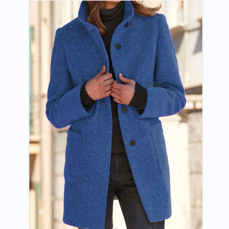 Klassischer Wollmantel Damen für den Winter