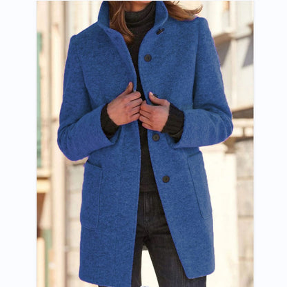 Klassischer Wollmantel Damen für den Winter