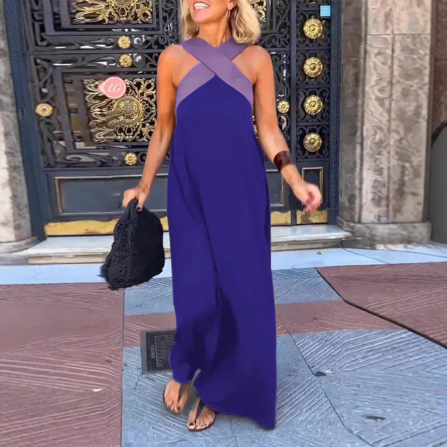 Maxikleid mit Wickel-Ausschnitt – luftiges Sommerkleid mit V-Ausschnitt