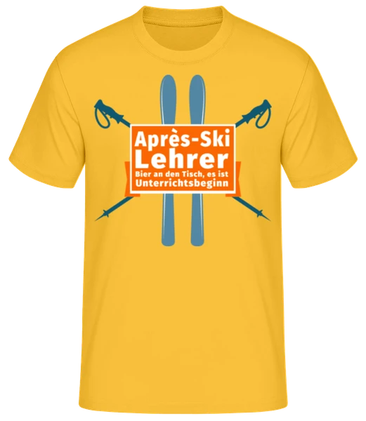 Herren T-Shirt mit Après-Ski Print – Kurzarm Shirt