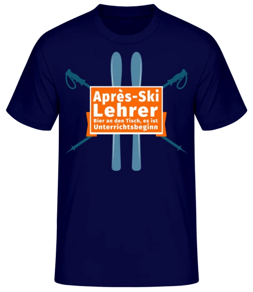 Herren T-Shirt mit Après-Ski Print – Kurzarm Shirt