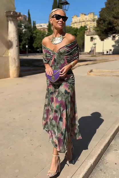 Elegantes Maxikleid Damen fließend