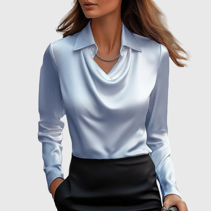 Elegante Satinbluse Damen