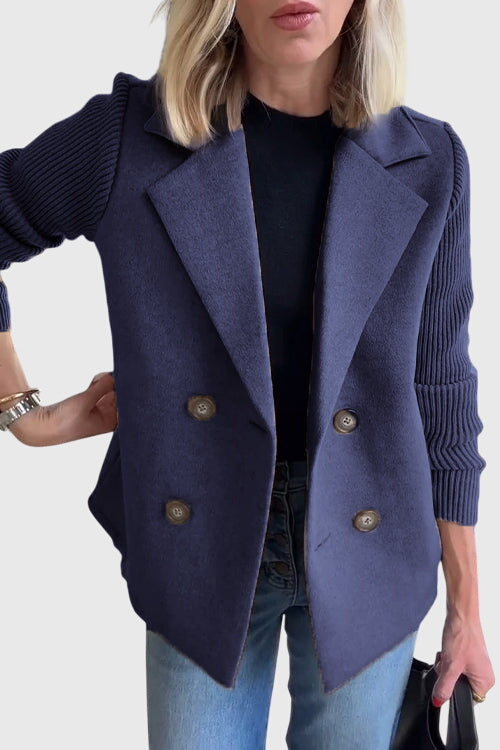 Zweireihiger Blazer Damen aus Viskose – eleganter taillierter Blazer