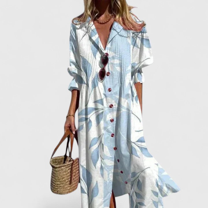 Boho-Kleid Damen aus Polyester – Sommerkleid, Detailansicht