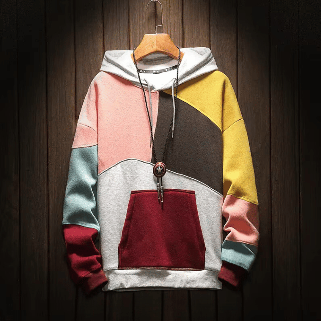 Moderner Kapuzenpullover Herren mit Allover-Design