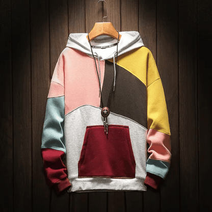 Moderner Kapuzenpullover Herren mit Allover-Design