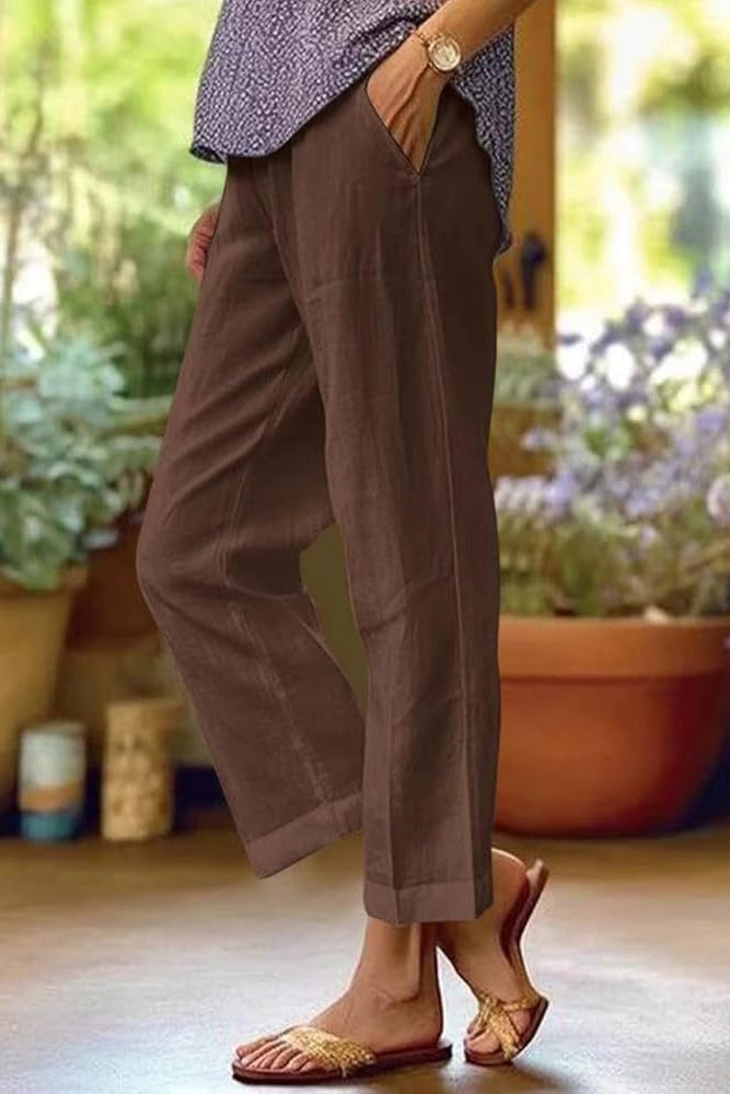 Sommerhose Damen gerades Bein