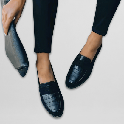 Kunstleder Loafer Damen stützend