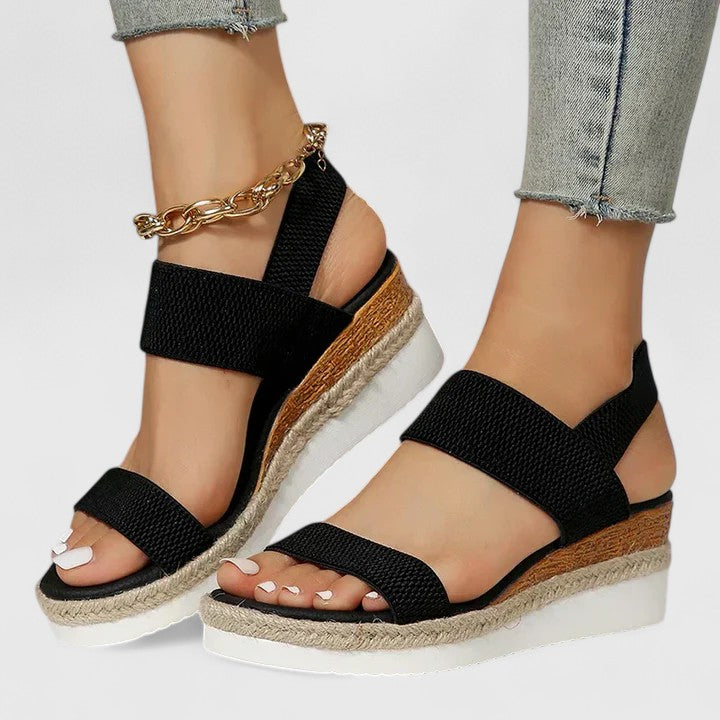 Orthopädische Sandalen Damen – Komfort-Sandalen mit Fußbett, Detailansicht