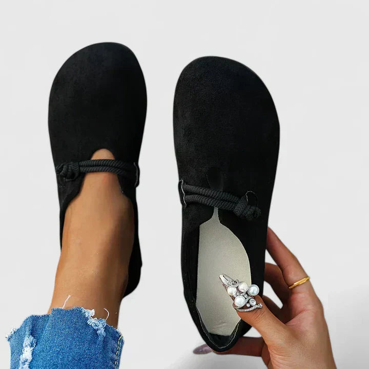 Bequeme Slipper Damen mit Fußbett