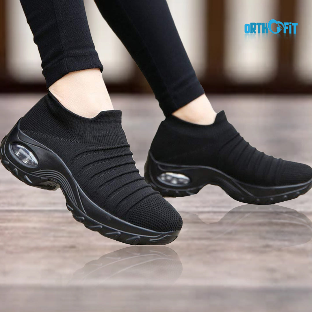 Bequeme Komfortschuhe – leichte Slip-on Schuhe mit gepolsterter Sohle