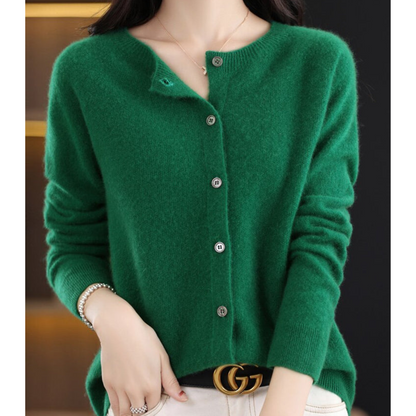 Damen Pullover mit Rundhals – weicher Strickpullover