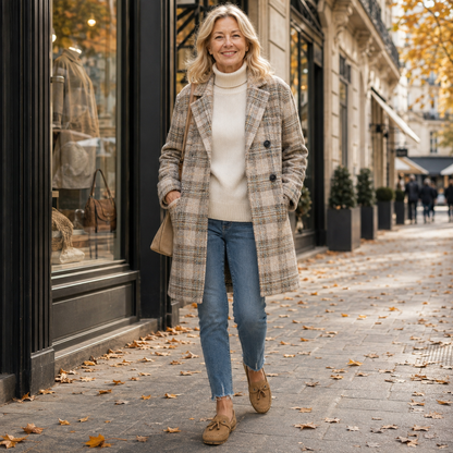 Orthopädische Loafer aus Textil – bequeme Slipper mit Fußbett