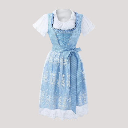 Trachtenkleid Damen himmelblau für Oktoberfest