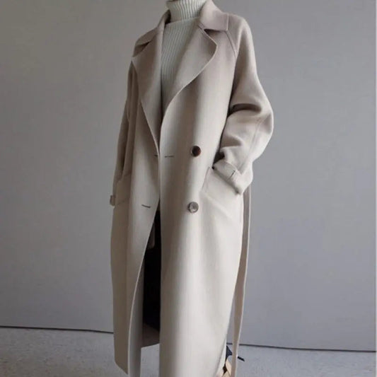 Langer Wollmantel Damen