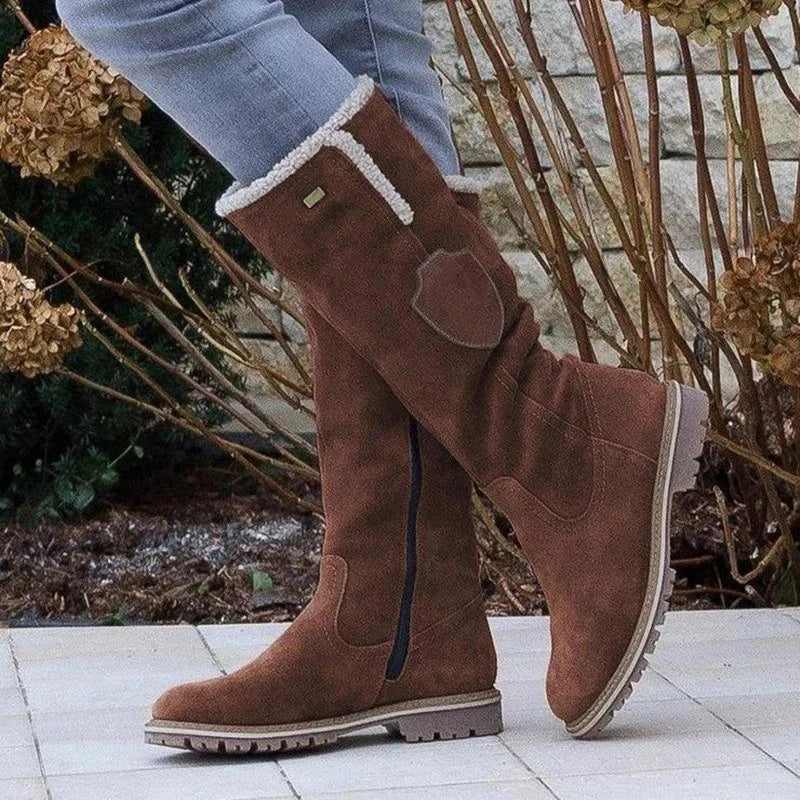 Winterstiefel Damen aus Kunstleder gefüttert