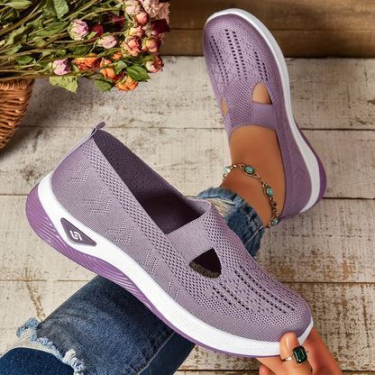Bequeme Slip-on Schuhe aus Textil – leichte Halbschuhe mit weichem Fußbett