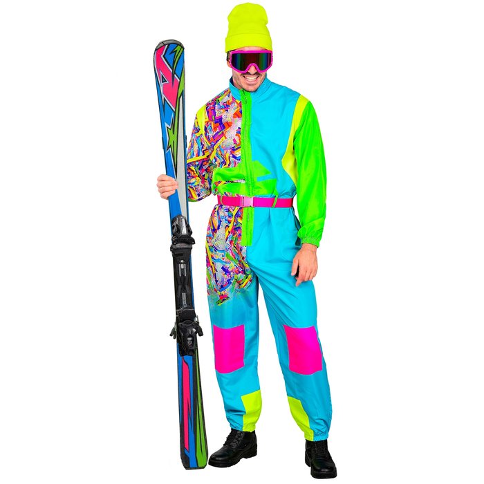 Damen Skianzug einteilig Funky – bunter Retro-Overall