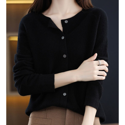 Damen Pullover mit Rundhals – weicher Strickpullover