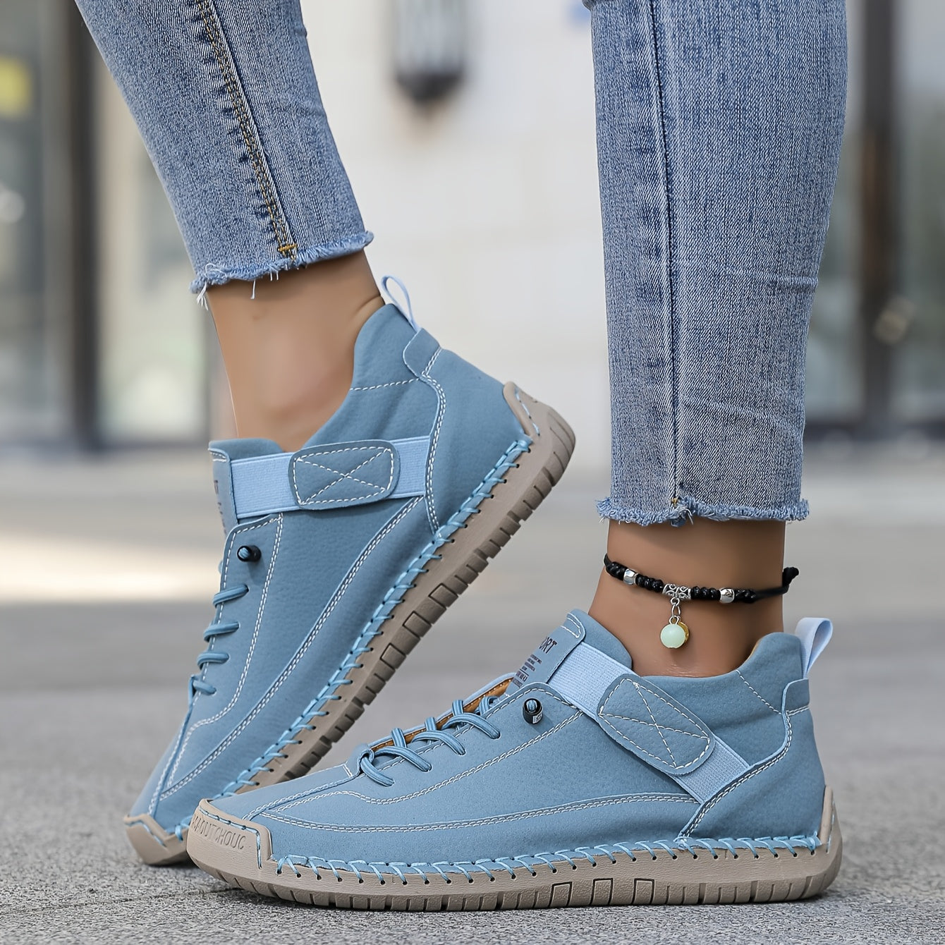 Komfort-Sneaker Damen mit Klettverschluss