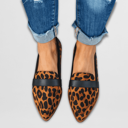 Orthopädische Loafer Damen aus Wildleder – bequeme Slipper, Detailansicht