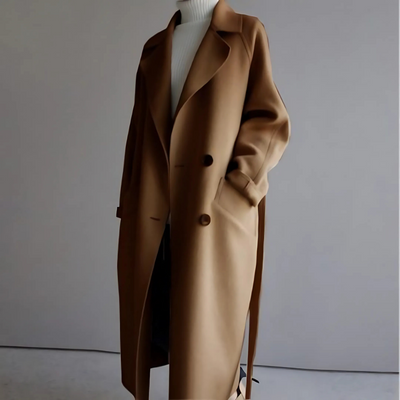 Wollmantel Damen – klassischer Wintermantel mit weichem Innenfutter