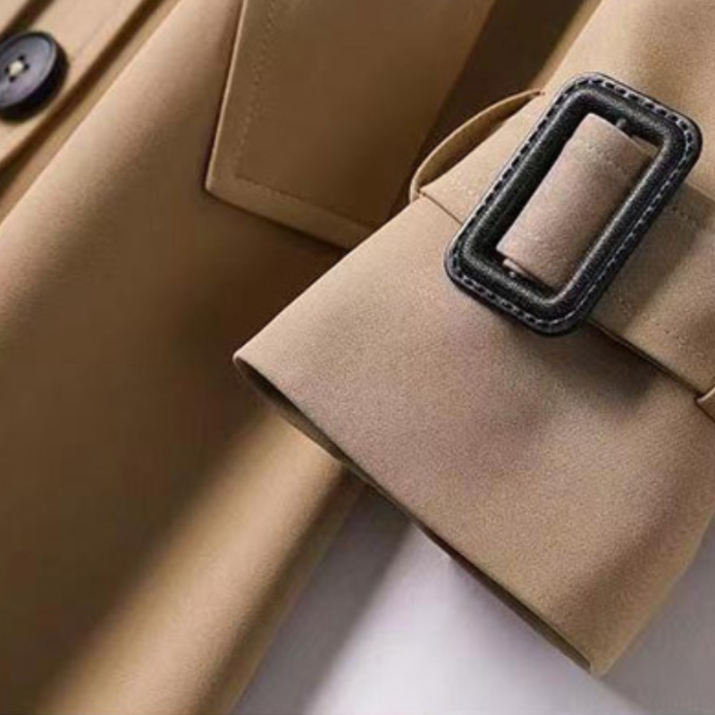 Damen Trenchcoat mit Gürtel – klassischer Mantel