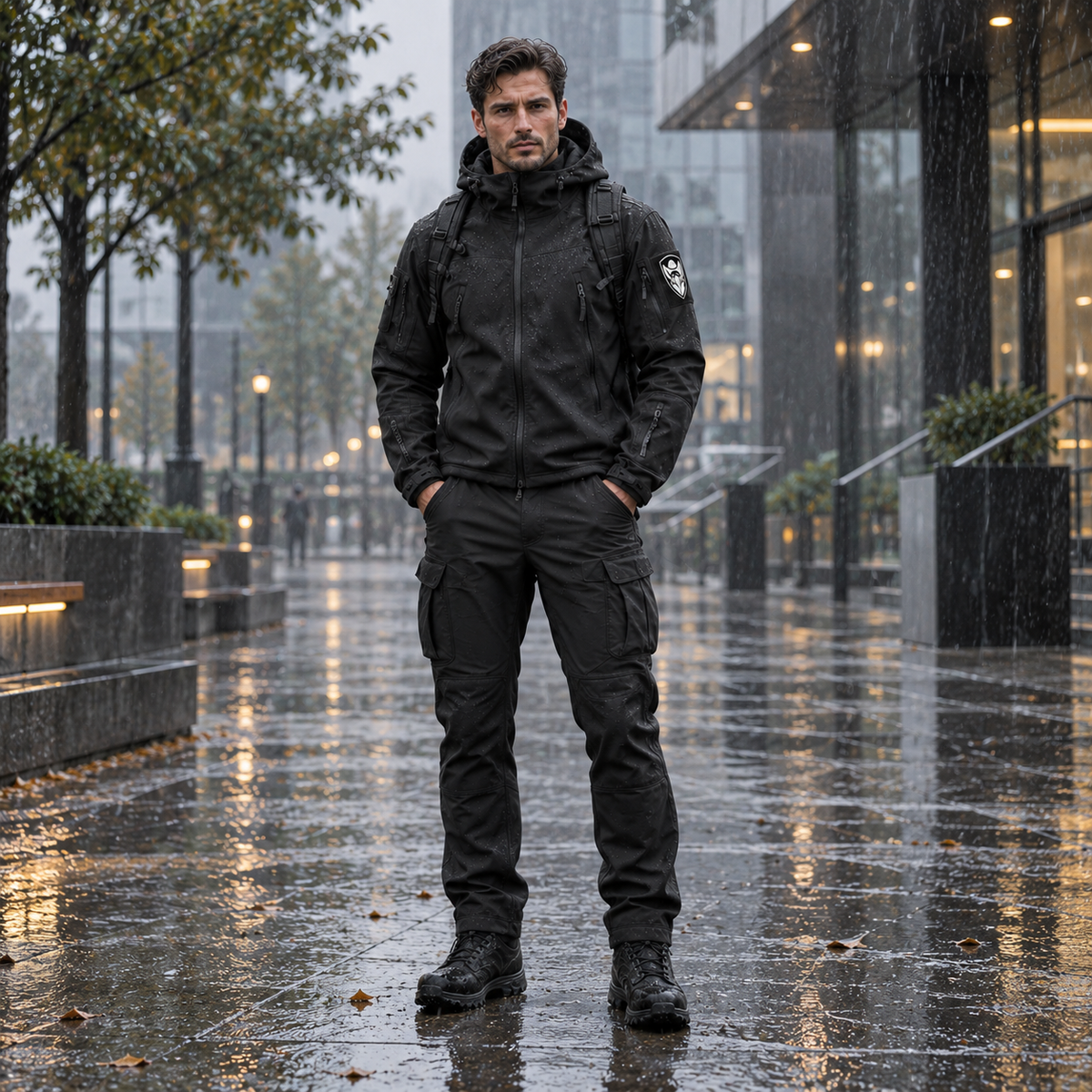 Herren Outdoorjacke wasserdicht – Multifunktionsjacke
