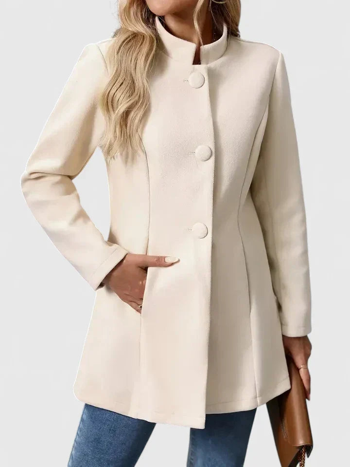 Damen Jacke mittellang aus Wollmischung