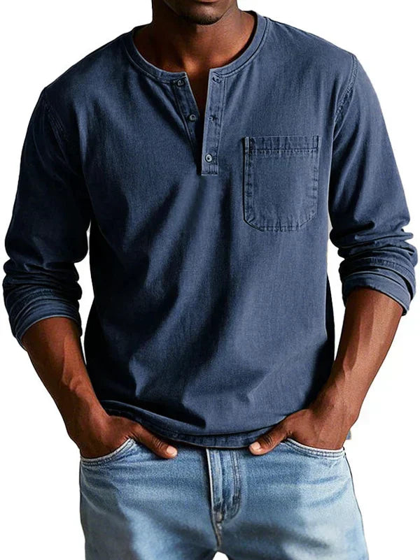 Herren Henley Longsleeve