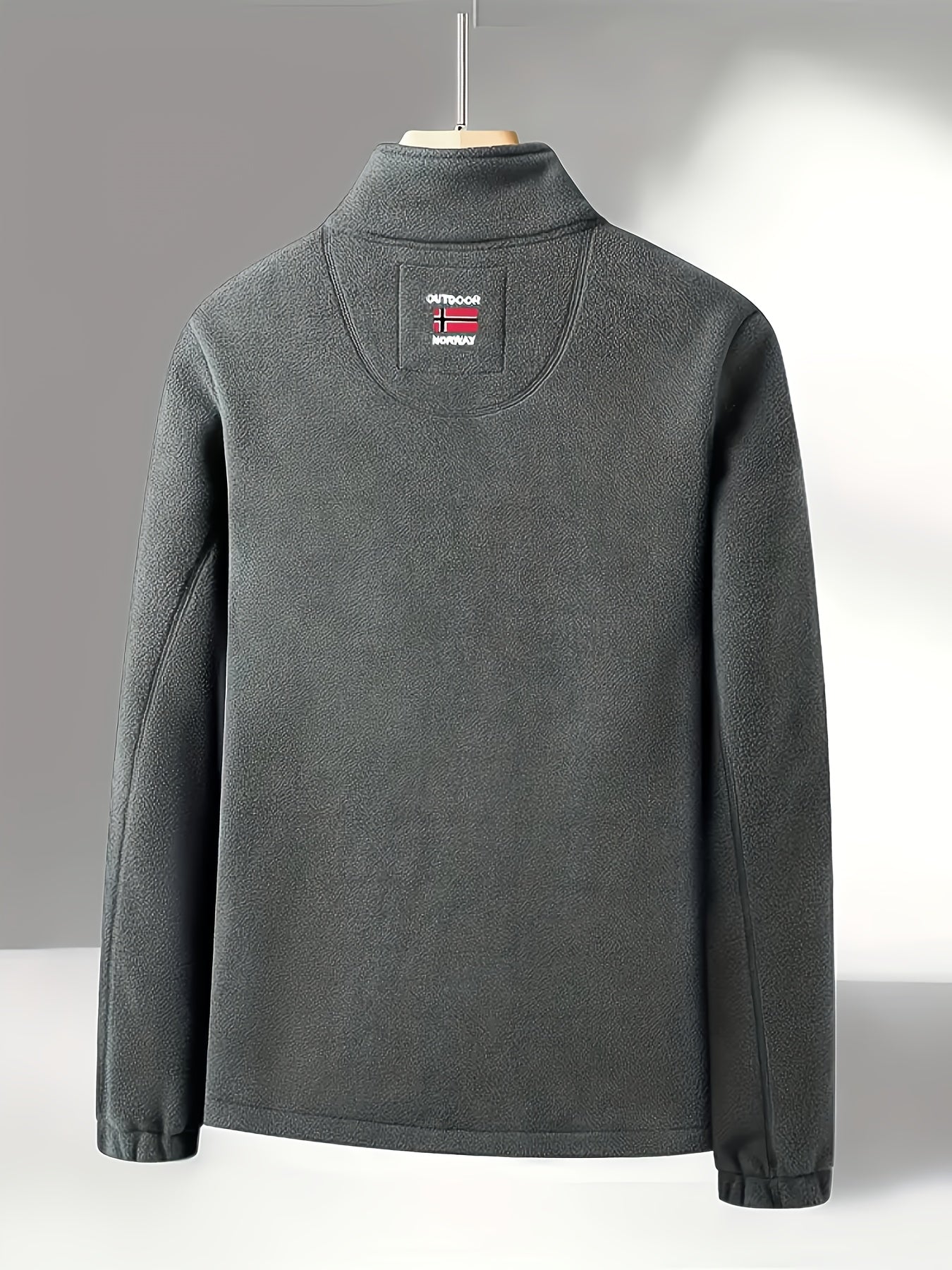 Fleecejacke aus weichem Fleece – Outdoor-Jacke mit hohem Kragen