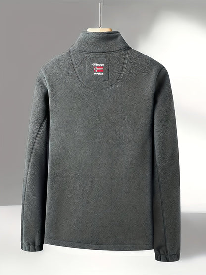 Fleecejacke aus weichem Fleece – Outdoor-Jacke mit hohem Kragen